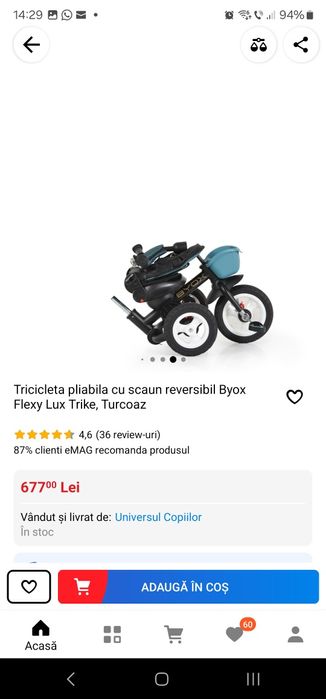 Tricicleta Byox Flexy Lux