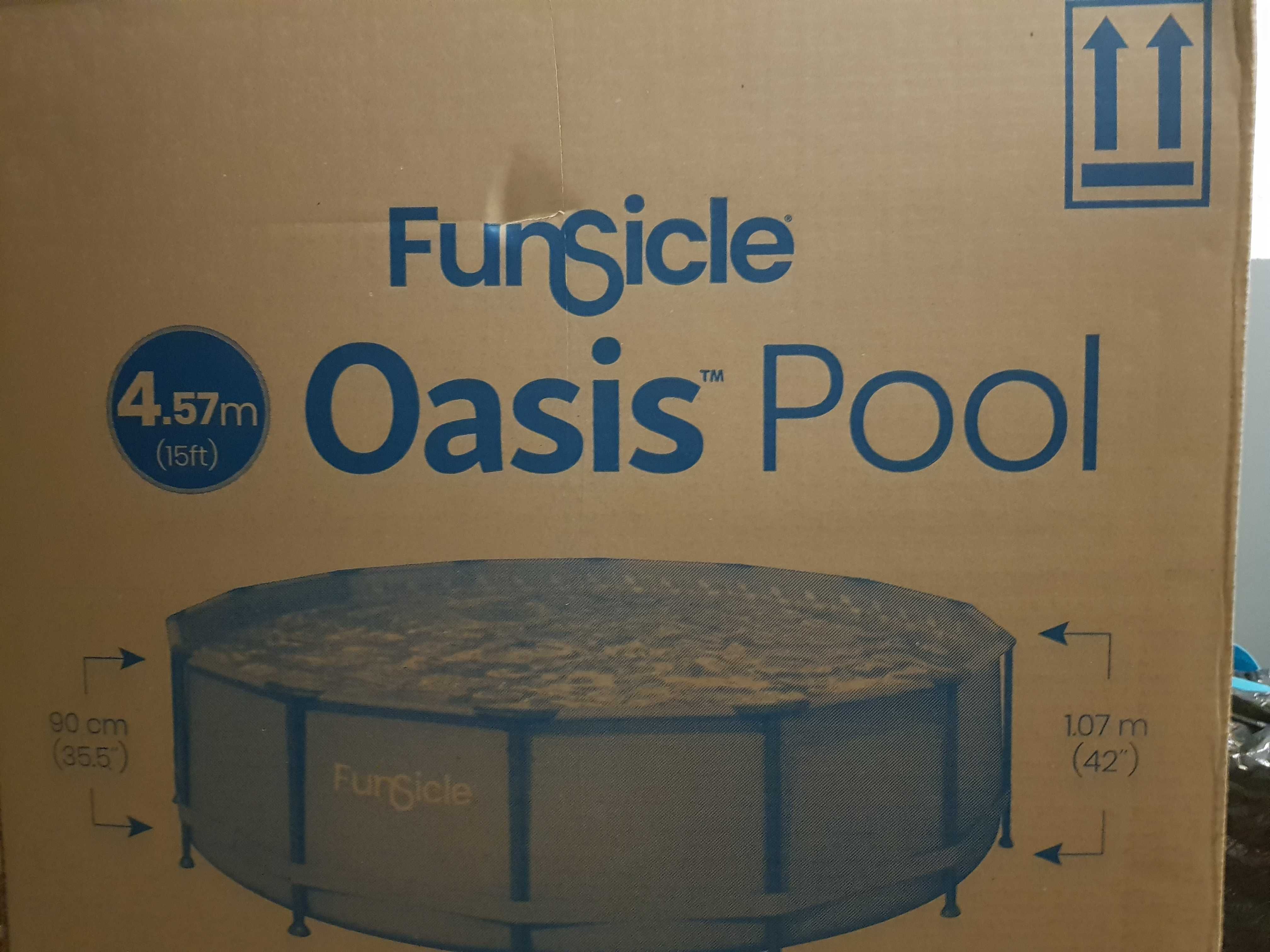 Сглобяем басейн FunSicle Oasis Pool . Кръгъл 4.57 / 1.07 м (НОВ)
