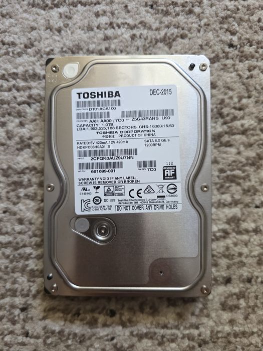 HDD Toshiba 1 TB ca nou