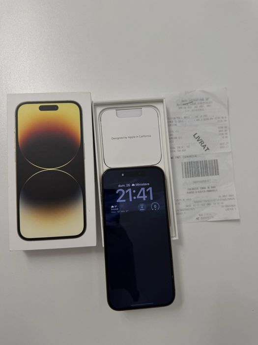 Vand iphone 14 pro gold full box