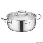 Oala din inox cu capac, capacitate 6.2 litri 24x14 cm, Korkmaz