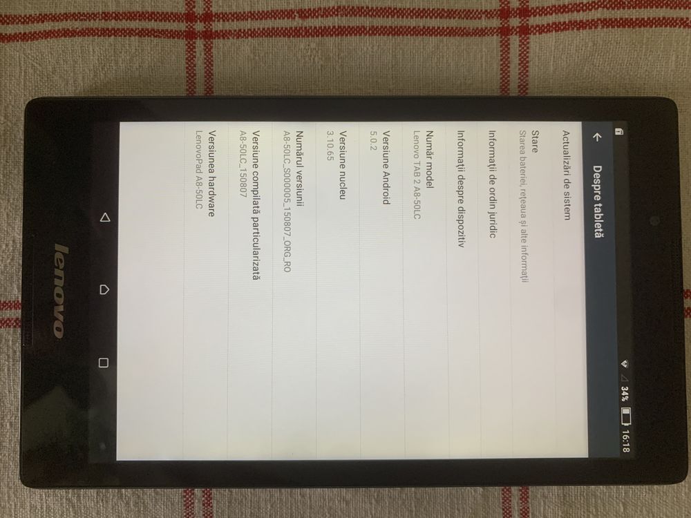 Lenovo Tab 2 A8-50