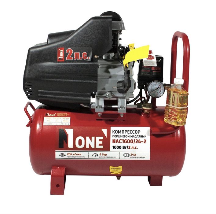 КОМПРЕССОР | Компрессор поршневой масляный NUMBER ONE NAC1600/24-2