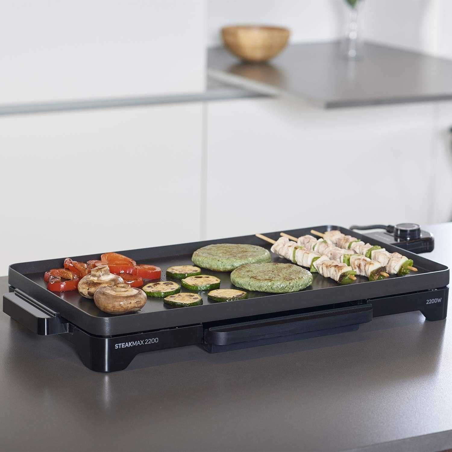 Taurus Steakmax 2200W Незалепваща плоча за грил, повърхност 49 x 27 см