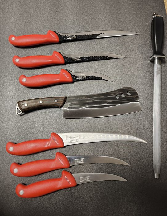 SET Cutite Macelarie 8 piese Germany RED