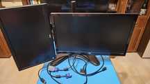 Set monitor HP 23 inch + monitor AOC 18 inch + suport 2 monitoare
