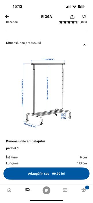 Vand suport umerase Ikea riga