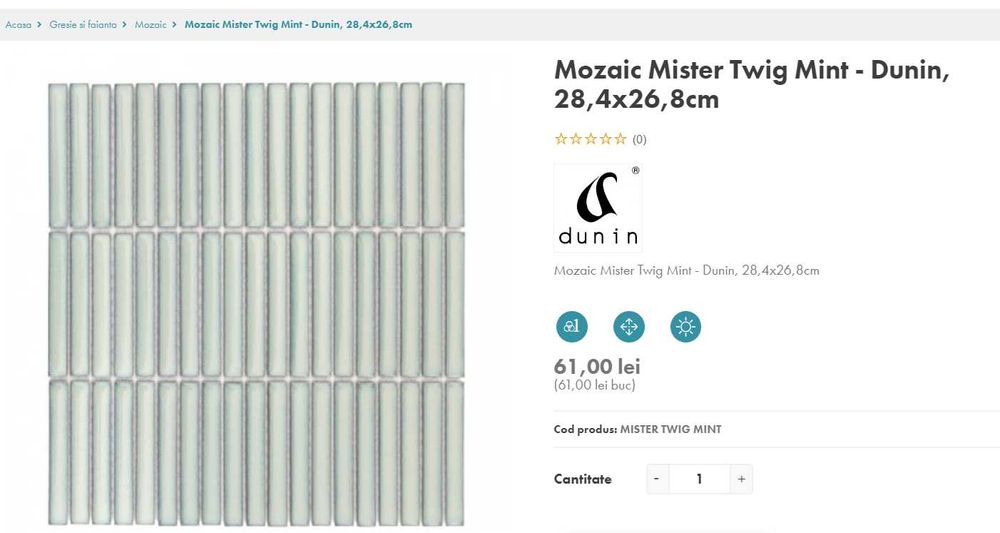 Faianta tip mozaic - Placare ceramica decorativa designer