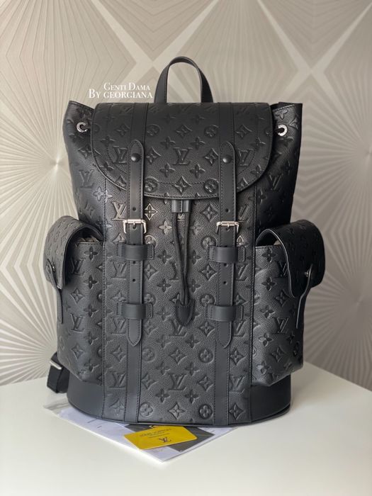 Ghiozdan Louis Vuitton Christopher Piele Naturala