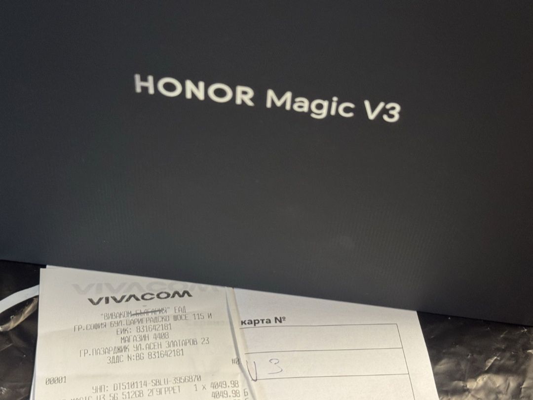 КАТО НОВ 512GB Honor Magic V3 Vivacom Гаранция 2027г. Green