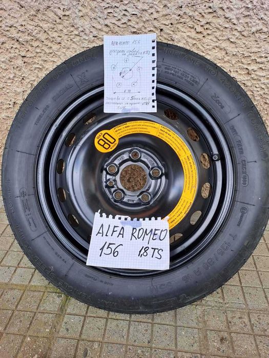 Резарвна гума за Алфа Ромео 156 патерица