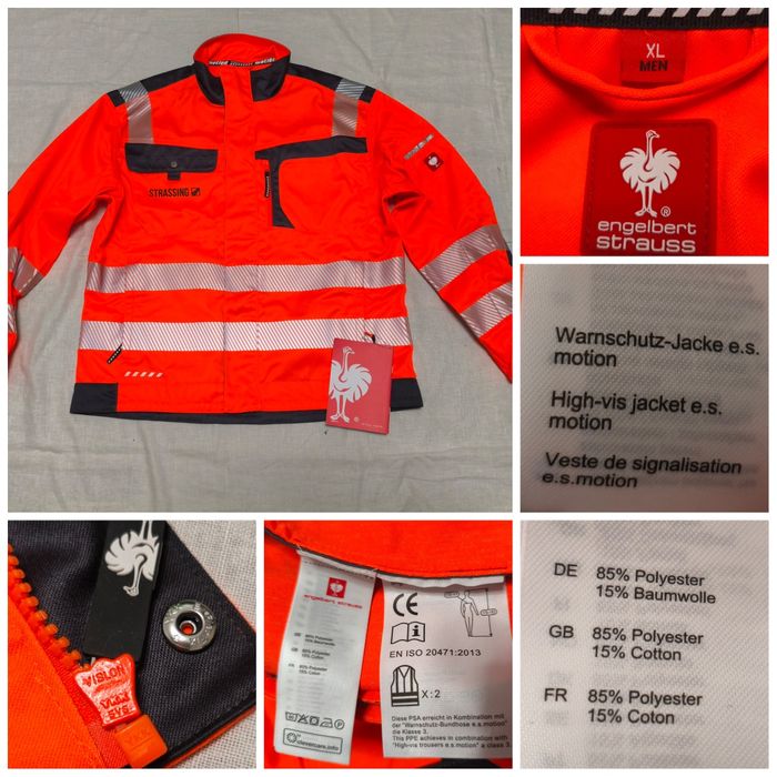 Geaca Engelbert Strauss mărimea XL bărba protecție reflectorizanta