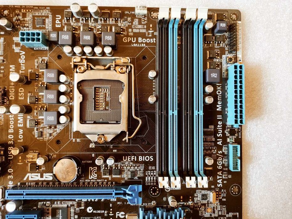 Дънна платка ASUS P8H77-M, s.1155, до 32GB DDR3, HDMI, DVI-D, S/PDIF