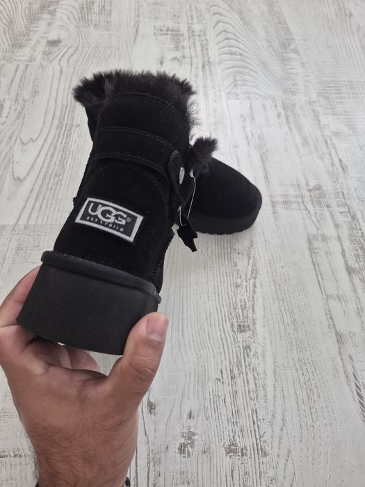 Cizme UGG mini Black/ ugg piele naturala negre mini