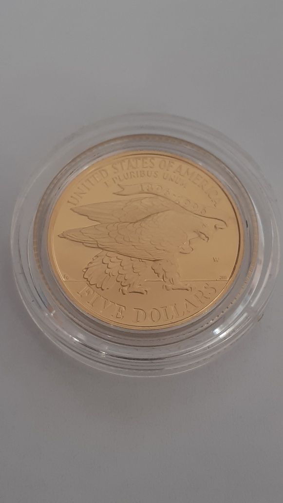 5 dollari 1995 - moneda aur Proof comemorativa pentru Olimpiada XXVI