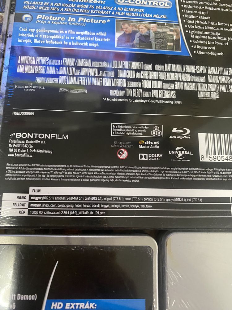 Blu-ray The Bourne series 1-5 Complete Collection steelbook