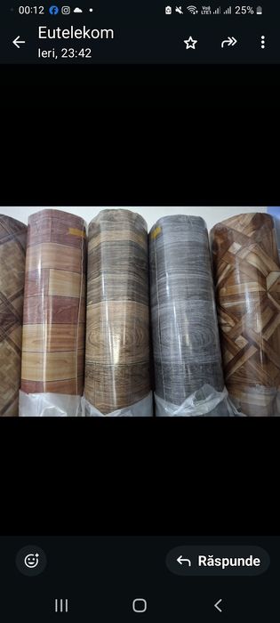 Linoleul Gri, 2M lat, Lung20 metri, gros.1,2mm.Livrare cu verificare