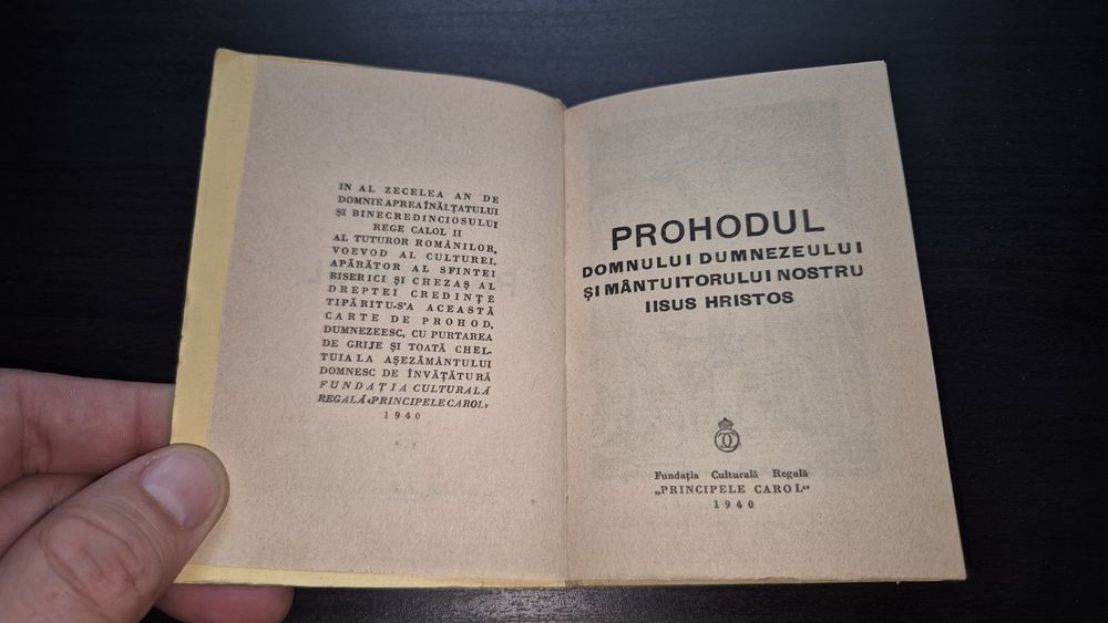 Carte veche religie teologie Prohodul anii 40