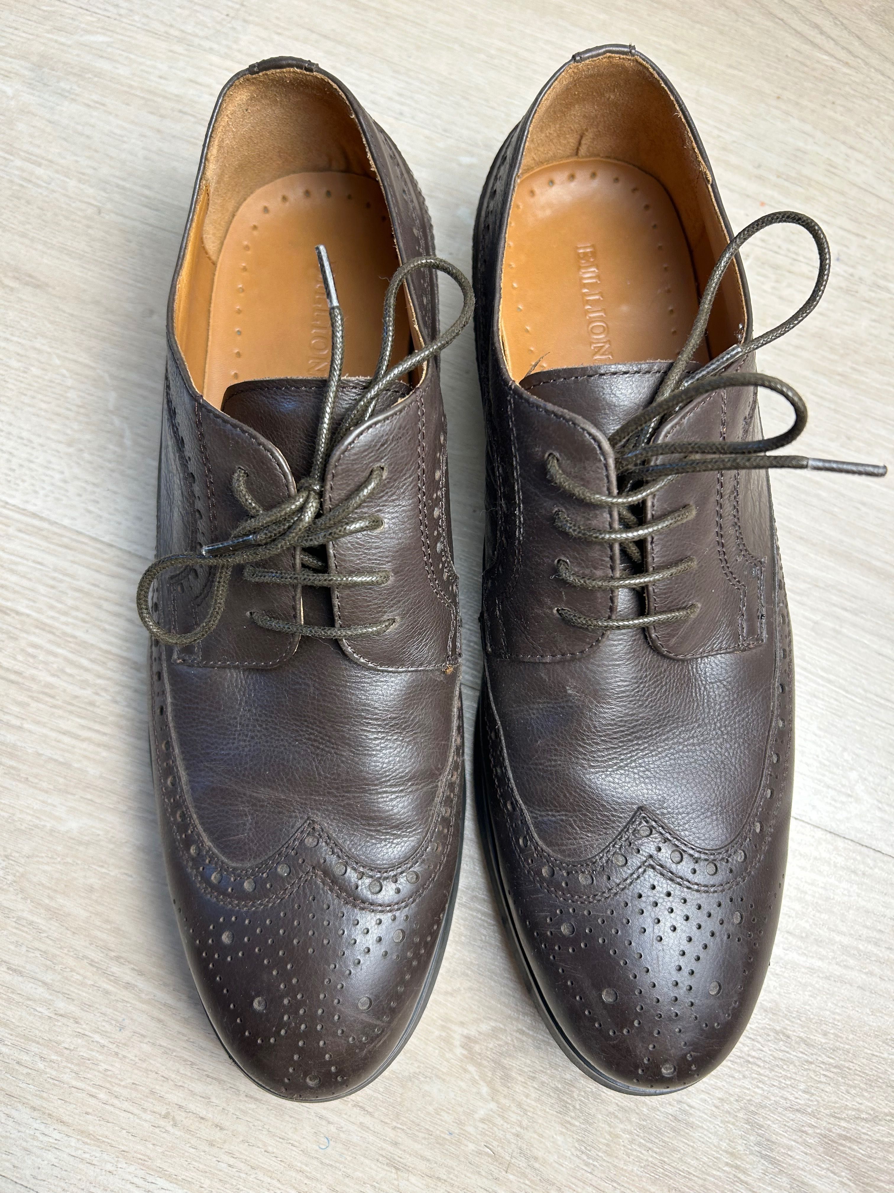 Туфли мужские, кожанные цвет темно-коричневый