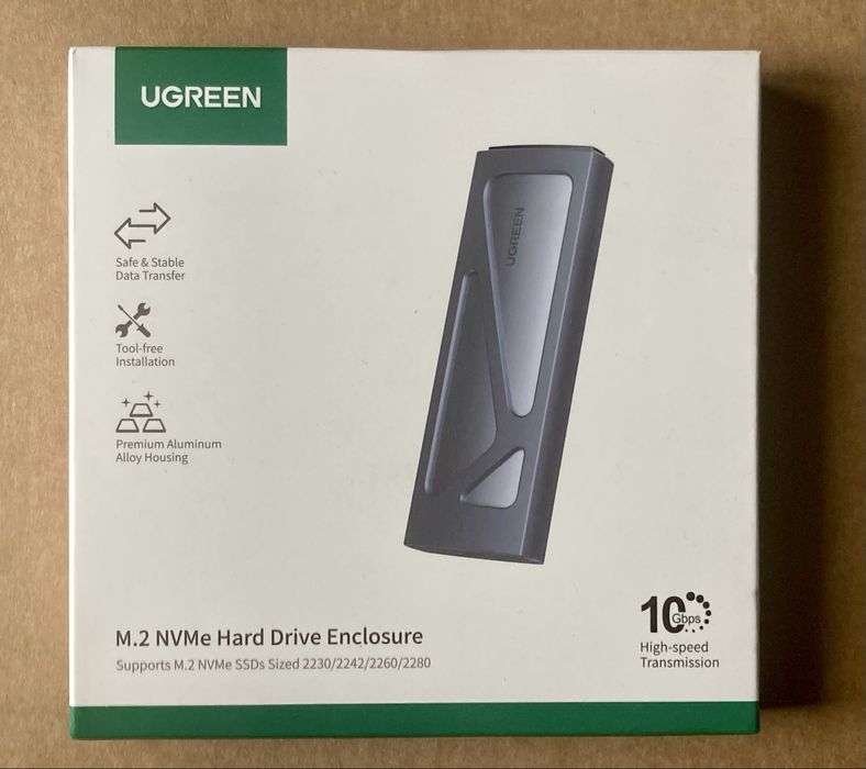Ugreen M2 MVMe SSD enclosure/ Rack SSD