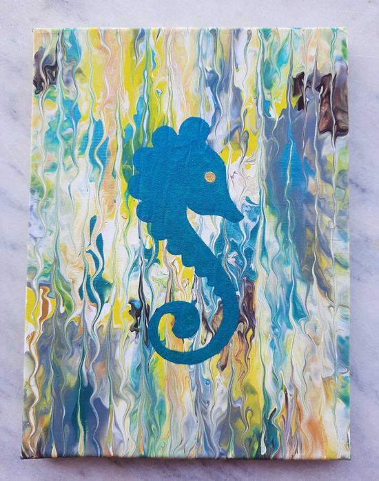 Artă fluidă în unicate cu /fără pictura aplicată