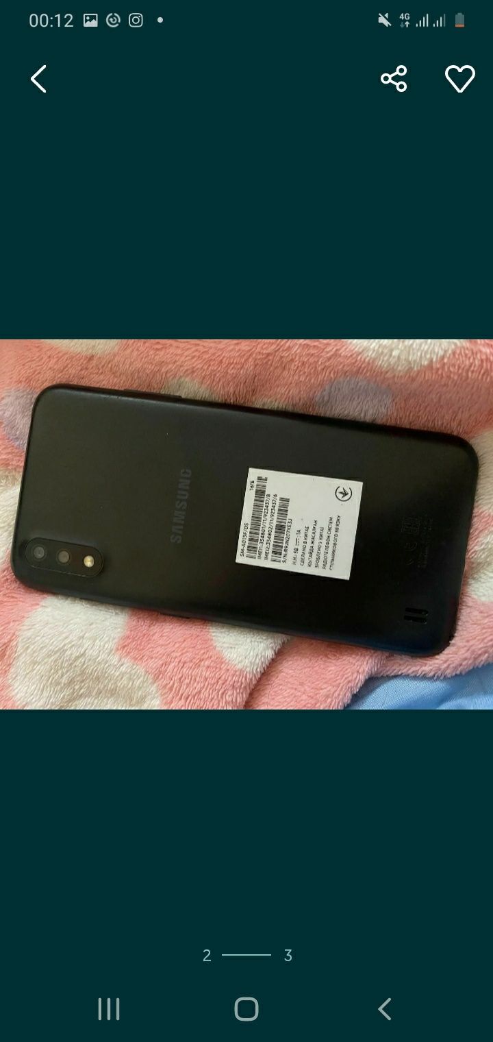 Samsung A01 в отличном состоянии
