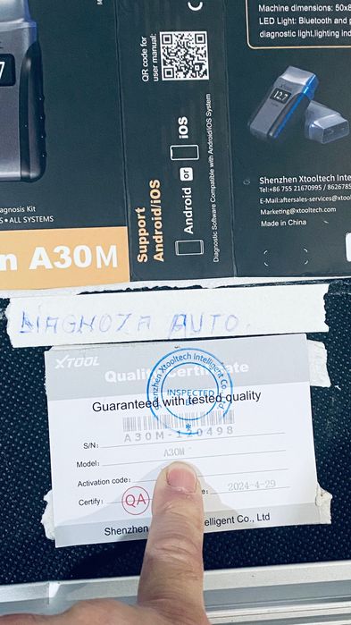 Vând tester auto multimarca ANYSCAN A30M.