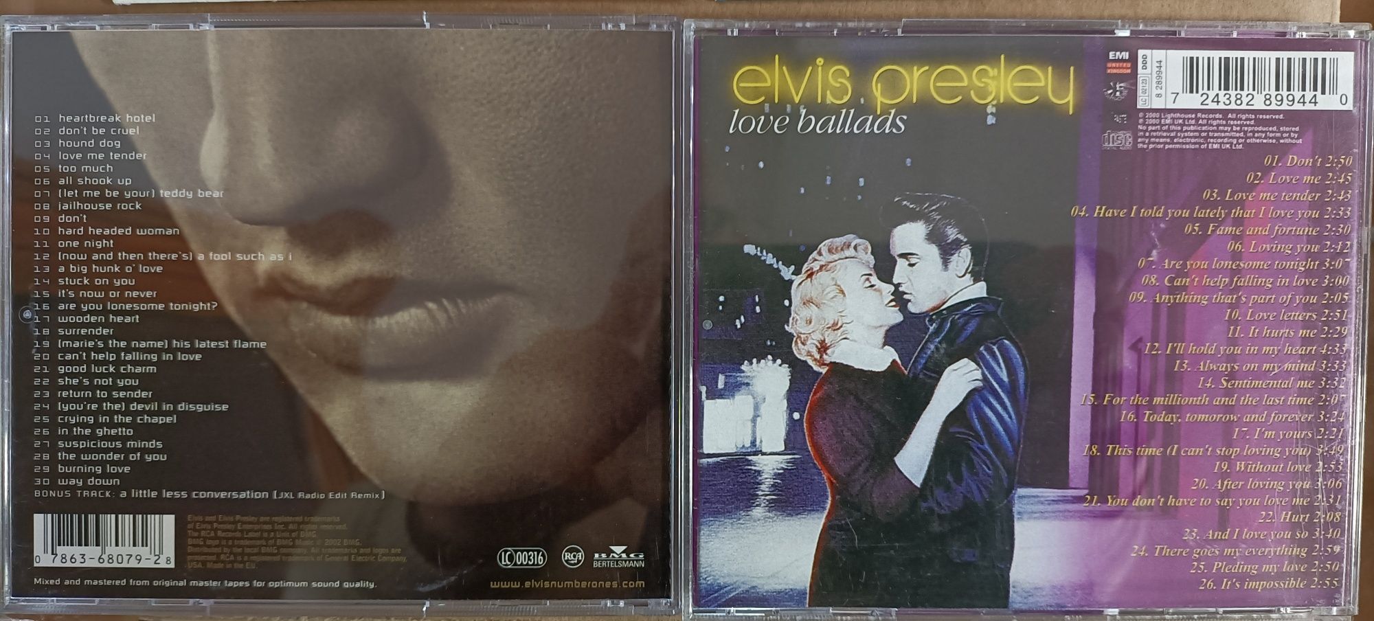 Elvis Presley , 4 cd-uri cu muzică de Crăciun, ballads , Best of