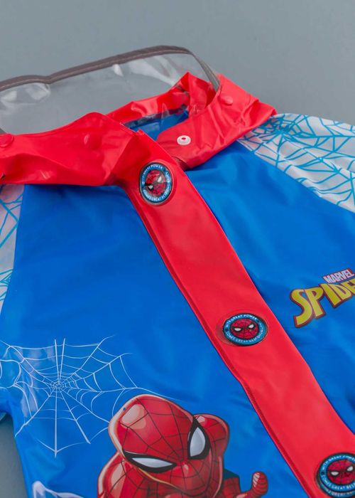 Детски дъждобран със супергерой, Син Цвят