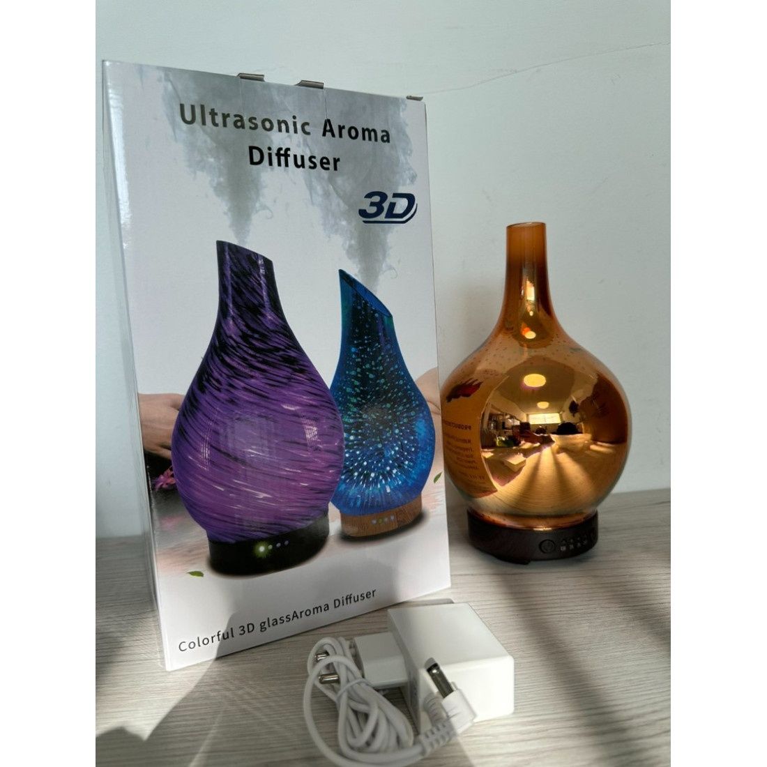 Ултразвуков стъклен 3D дифузер за етерични масла
Арома дифузера е инов