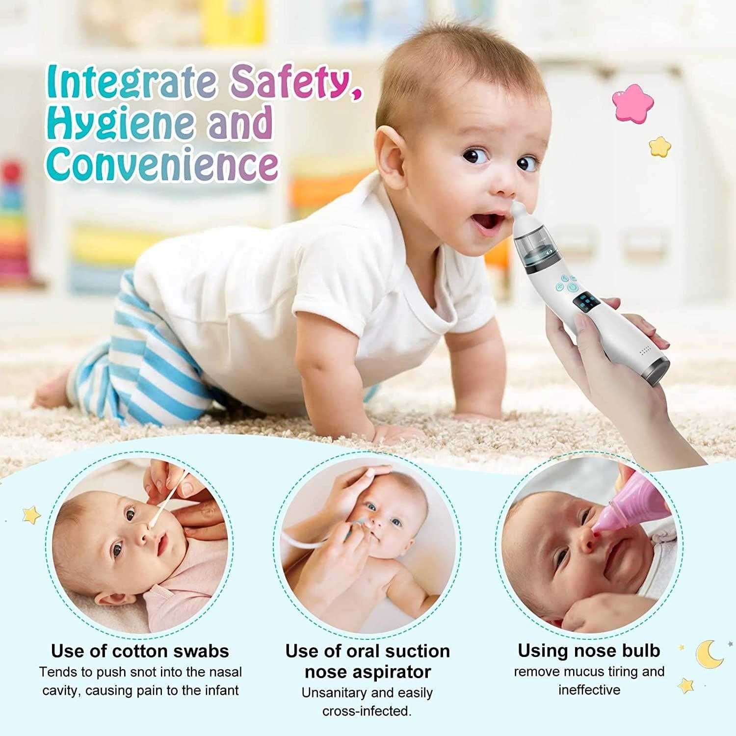 Бебешки аспиратор за нос с мелодии Uwelliky Baby Nasal Aspirator