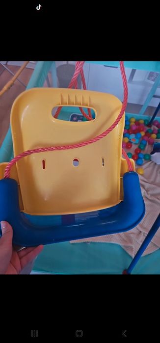 Leagăn interior & exterior copiii cu cadru metalic