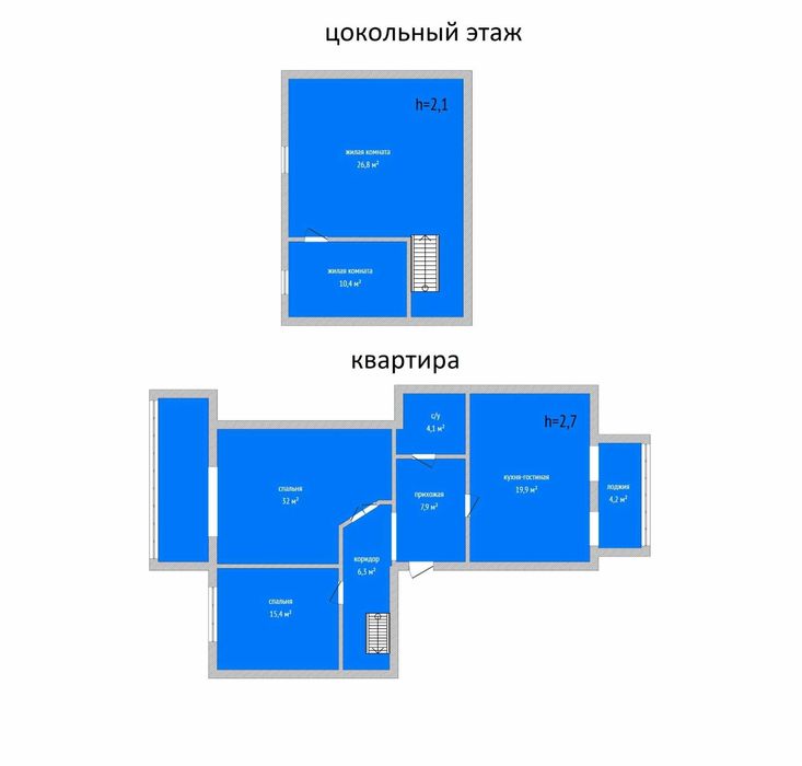 Продам двухуровневую 3 комнатную квартиру клубного типа