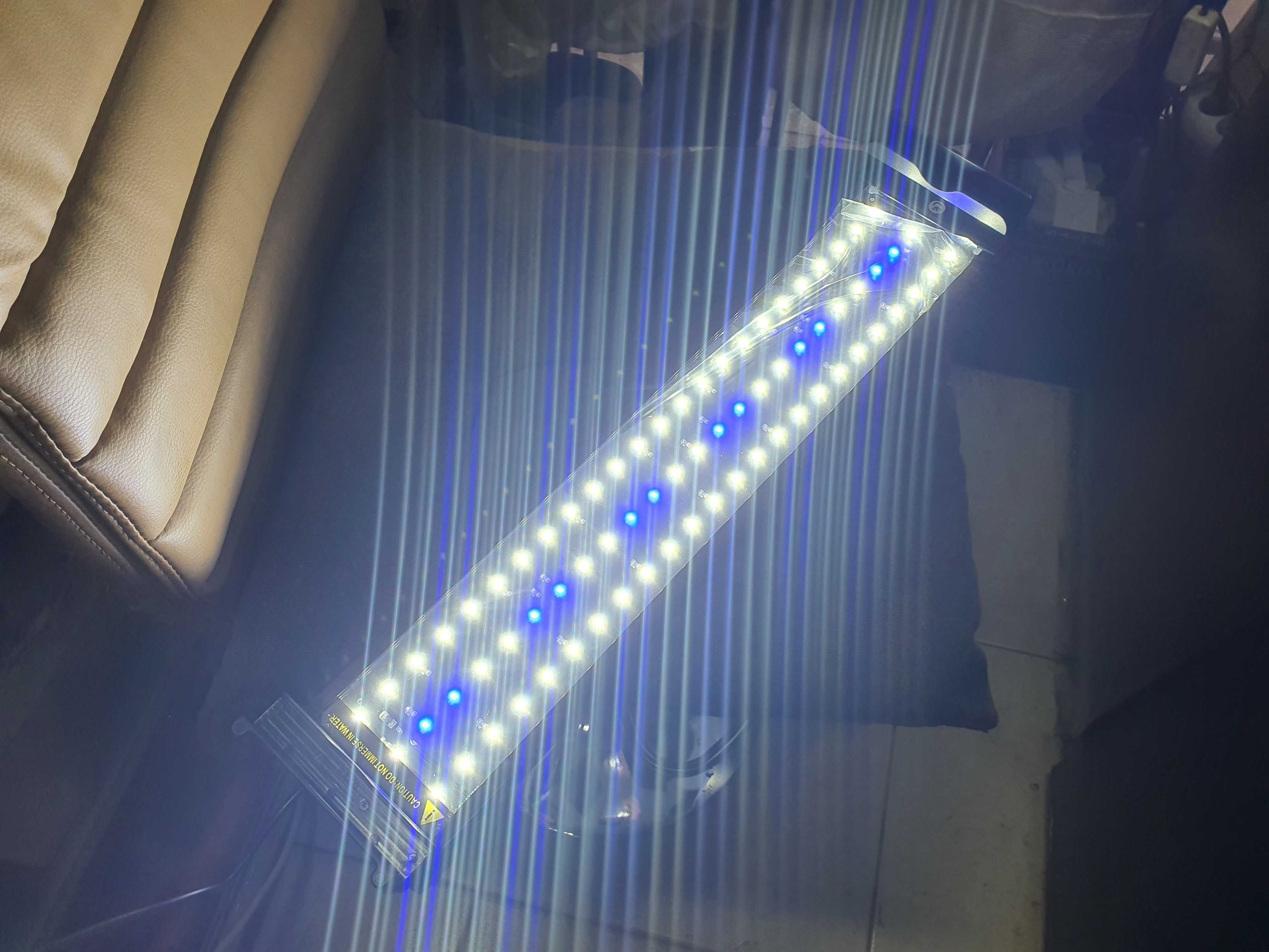 Нови LED лампи за аквариум ZJL 60 LED от 60см до 75см 2 Режима на Рабо