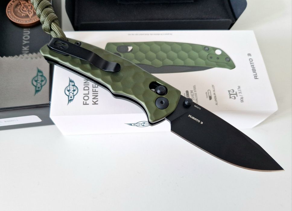 Cutit pliabil EDC Oknife Rubato 3, 154CM, rail lock, nou