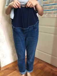 Продам джинсы для беременных женские, тем. Синий 48 размер , покупала