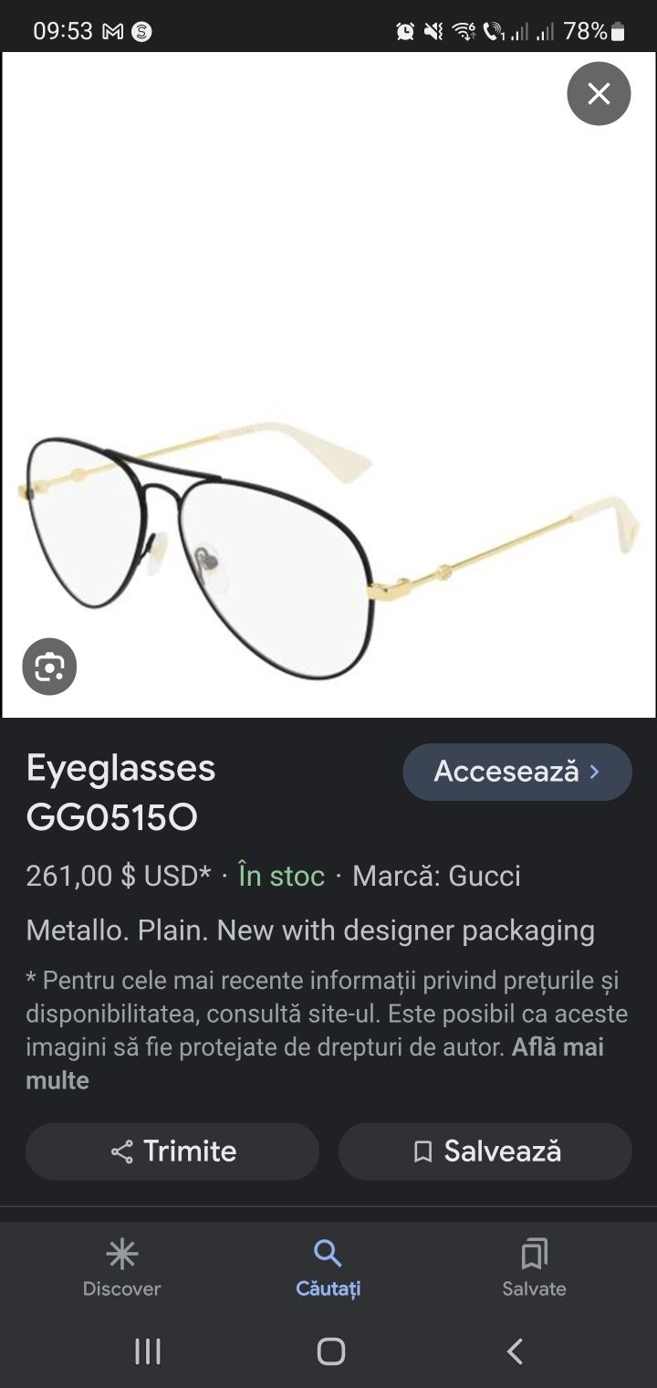 Rame ochelari de dama-Gucci