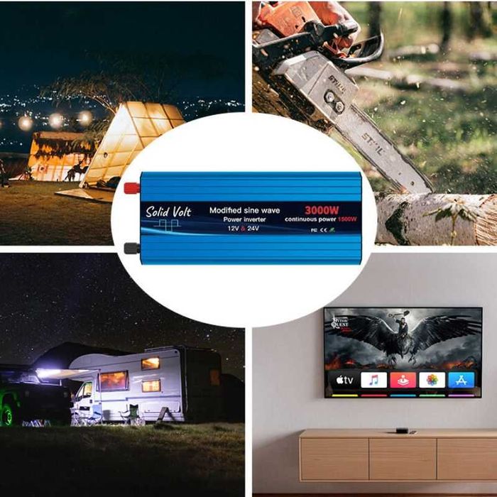 Invertor 1500W/3000W unda modificata,12V si 24 V – 220V