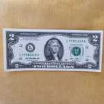 Bancnota 2 dolari 2013 - impecabila