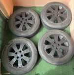 ***Vand jante aliaj 4x100+Anvelope Continental 185 65 r15 DACIA LOGAN