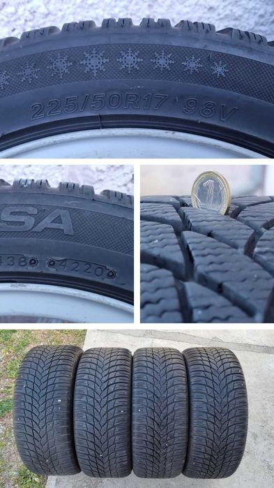 Джанти BMW Style130 OEM 17 5x120 72.6 et40 + зимни гуми Lassa Snoways4