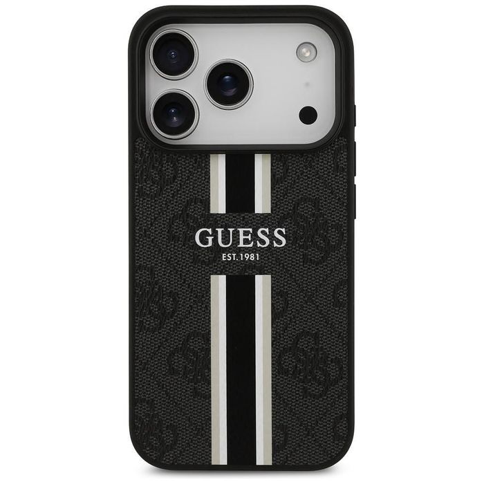 Калъф guess hardcase 4g printed stripes magsafe за iphone 17 pro max в