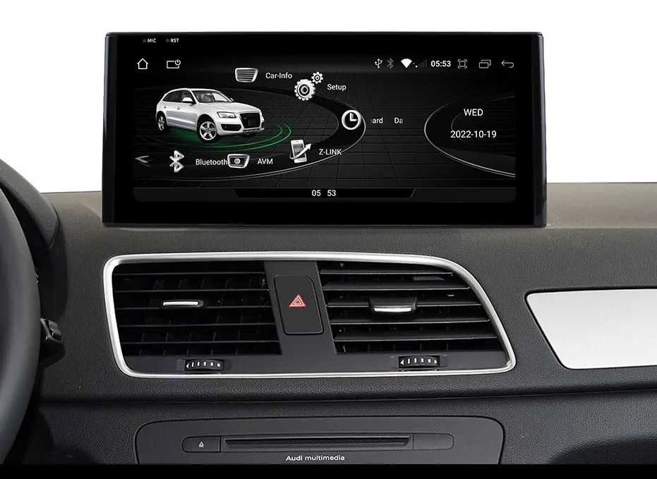 Мултимедия за Audi Q3 Двоен дин Android навигация Ауди Q3 дисплей