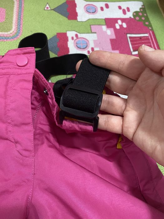 Salopeta de zapada fete, marime 98, cu bretele reglabile