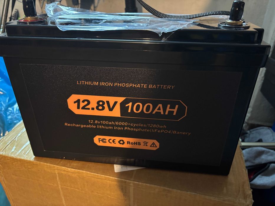 Тягов Литиево Желязо Фосфатен Акумулатор 100Ah 12v нов