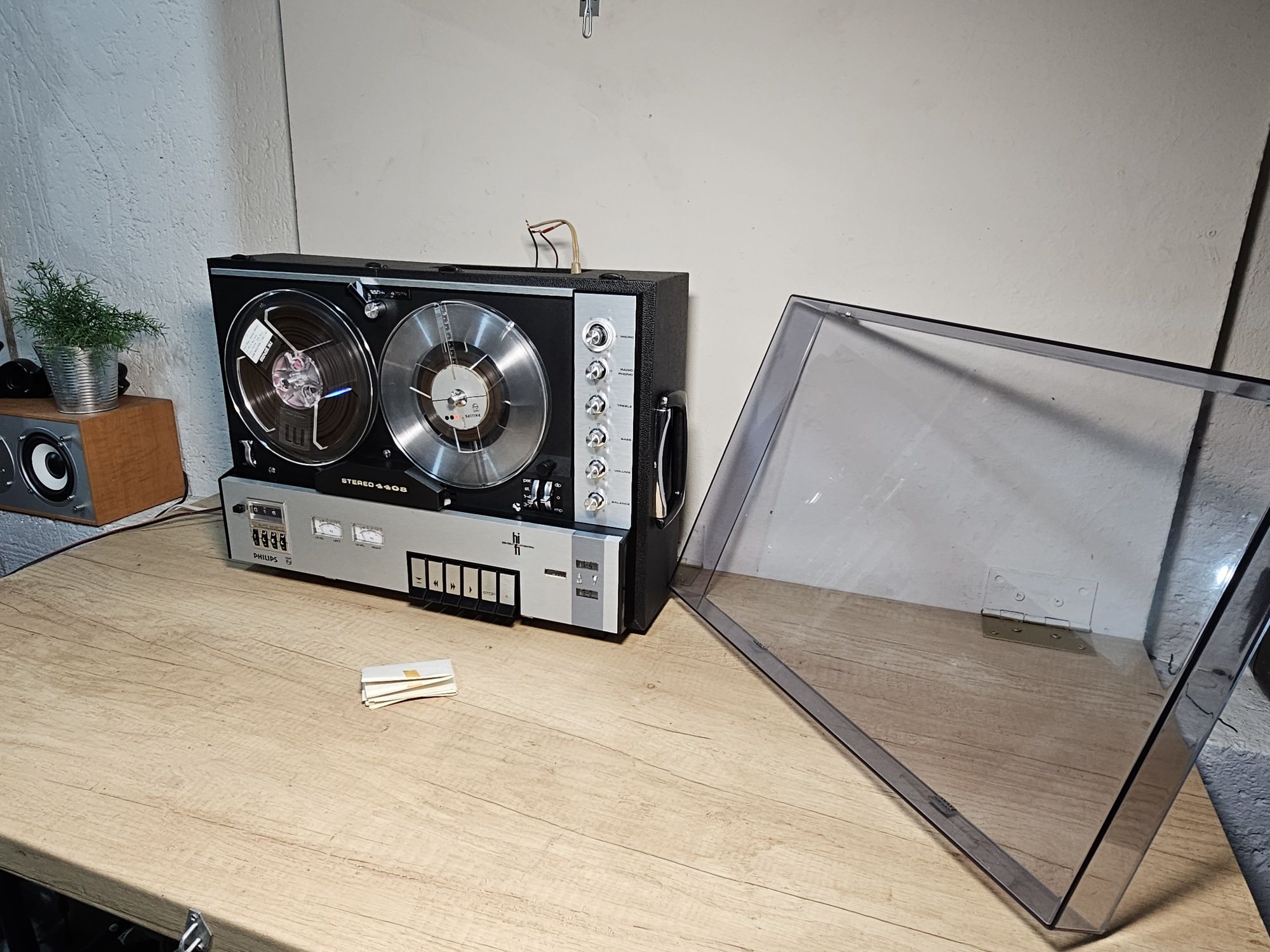 Magnetofon PHILIPS N-4408, cu amplificare , vintage hi-fi, de colectie