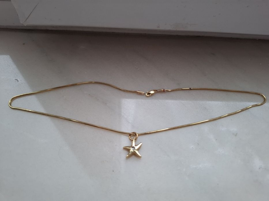 Lantisor aur 14 k,cu pandantiv