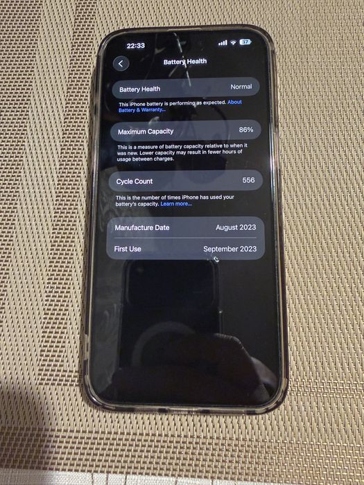 Продавам iPhone 15 Pro Max 256 Black Titanium