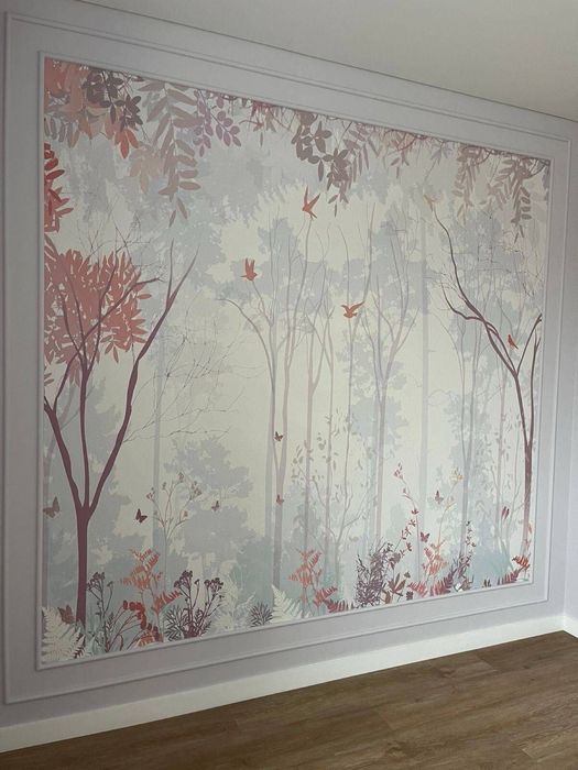 Художники  роспис стену