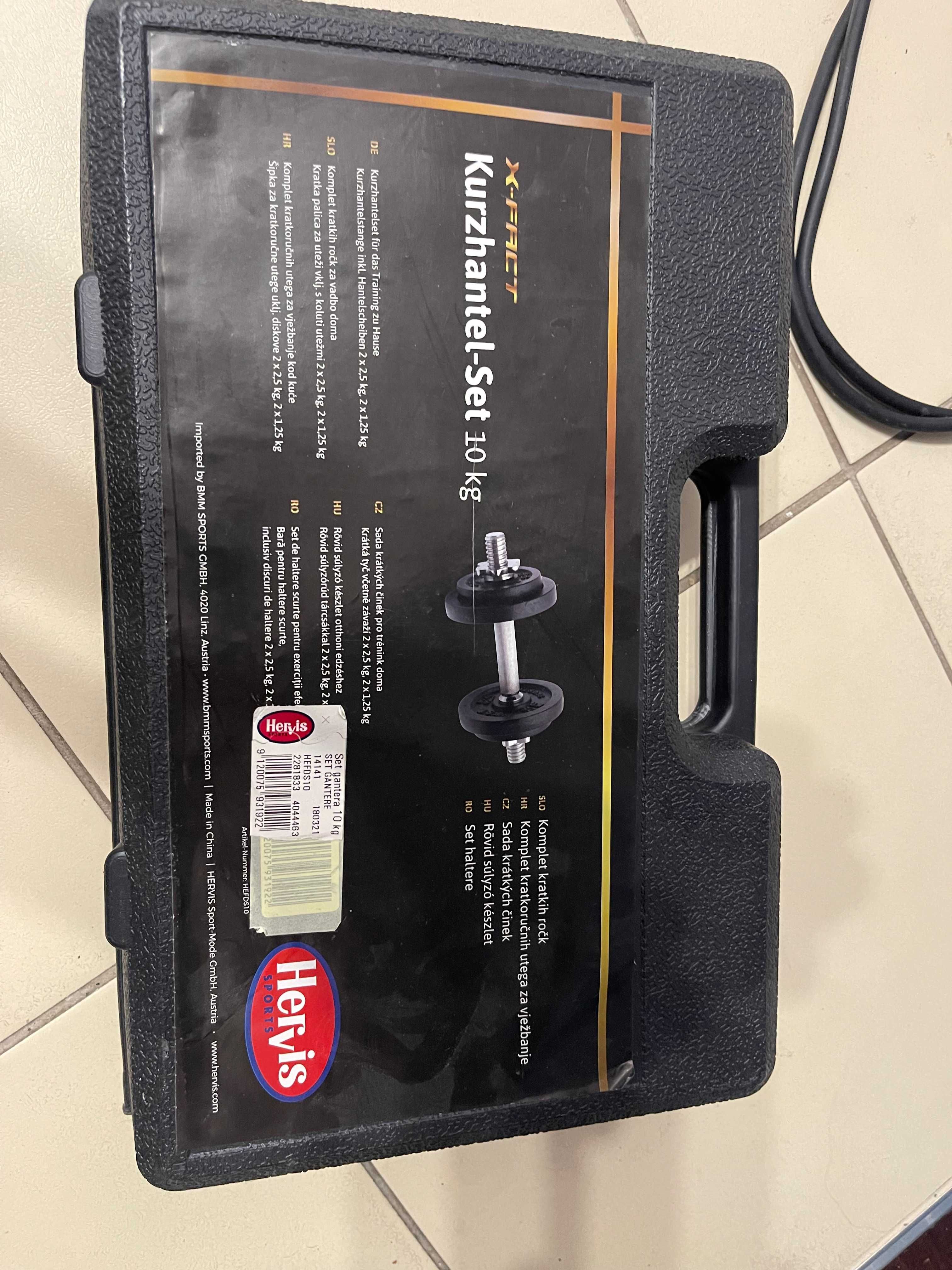 Set , o gantera, 10 kg maxim, NOUA NEFOLOSITA